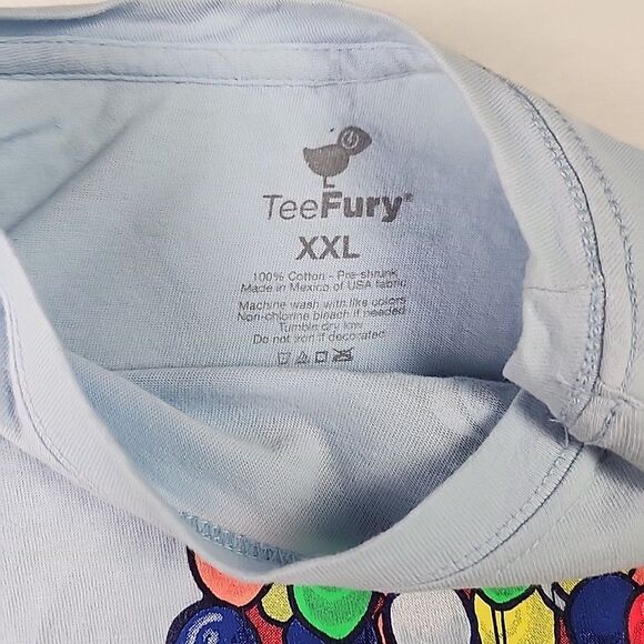 TeeFury Disney Pixar Dr Who Up Mash Up Paradise Falls T-Shirt XXL Balloon Tardis - Picture 4 of 8